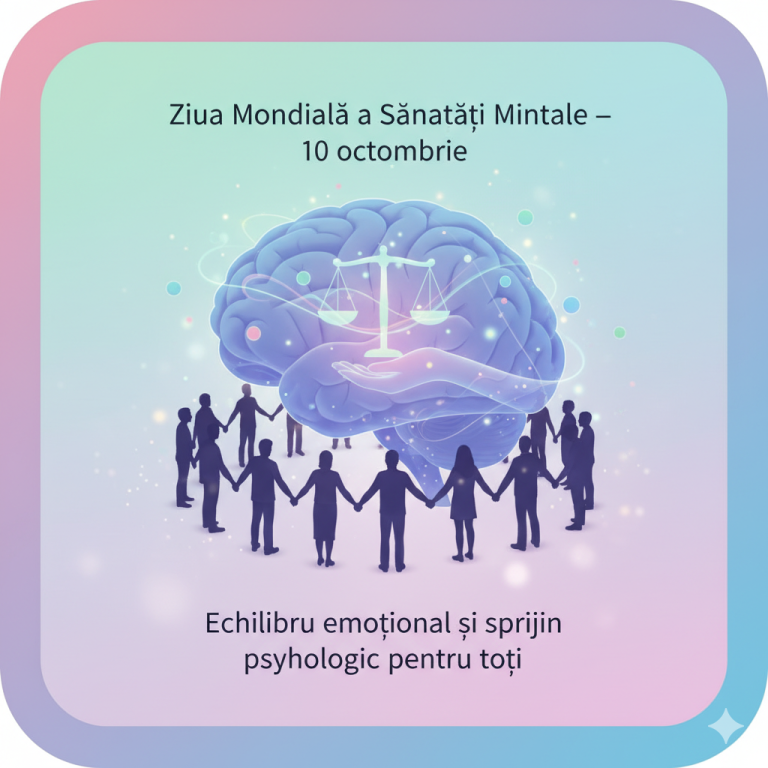 Ziua Mondială a Sănătății Mintale – 10 octombrie: echilibru emoțional și sprijin psihologic pentru toți