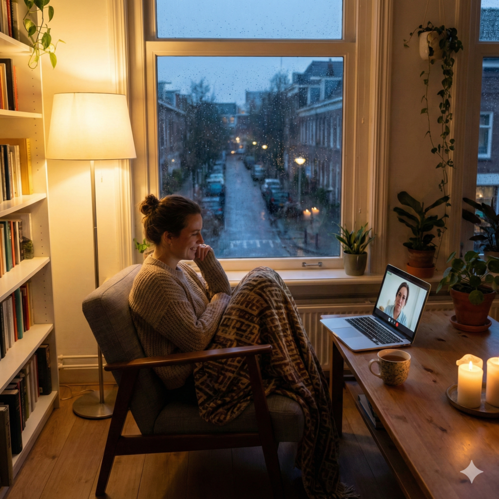 Regasirea echilibrului emotional prin terapie online pentru romanii din Olanda