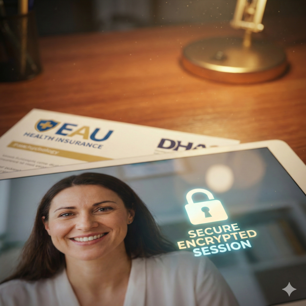 Confidentialitate psiholog privat Dubai fata de asigurari medicale EAU