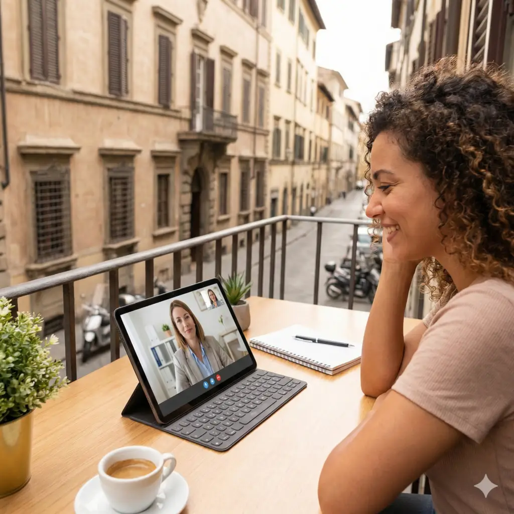 Psiholog roman in Italia sedinta online de terapie Roma Milano